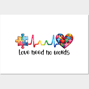 Puzzle Heart Autism Awareness Gift for Birthday, Mother's Day, Thanksgiving, Christmas Posters and Art